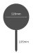 Plain Acrylic Cake Topper - Round